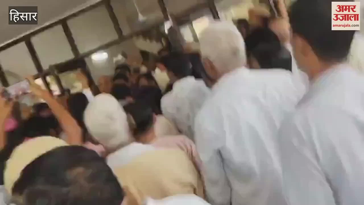 VIDEO : Cabinet Minister Ranbir Gangwa reached Hisar, said - it is my responsibility to serve the people