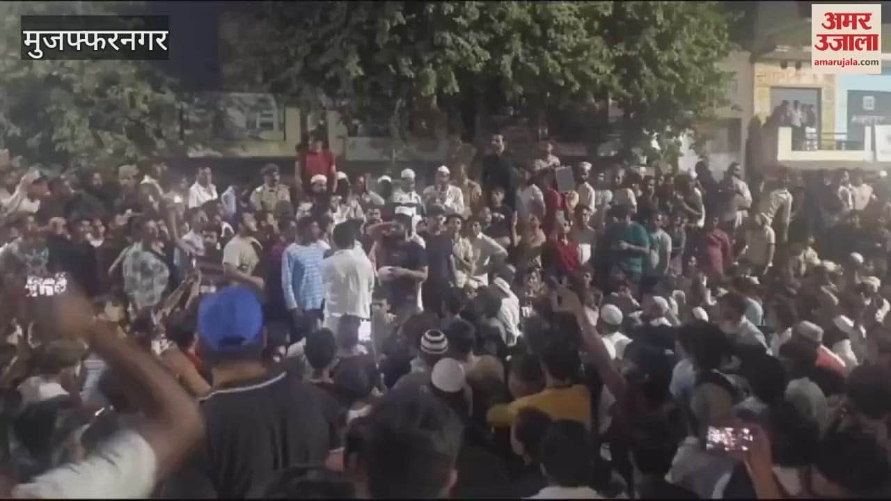 VIDEO : Tension in Budhana due to religious comment in Muzaffarnagar