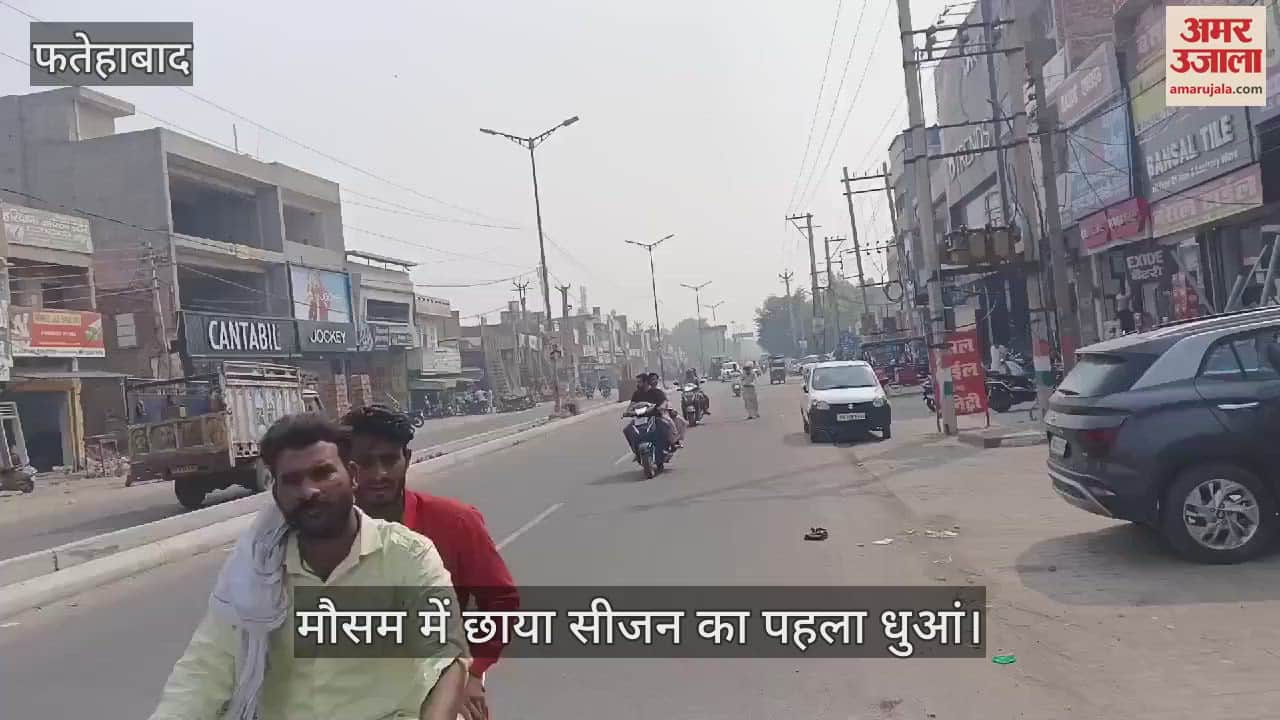 VIDEO : first smoke of season engulfed Fatehabad's weather