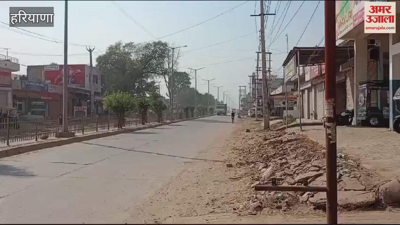 VIDEO : Charkhi Dadri: Pipeline laid on Loharu Road for water drainage, heavy vehicle drivers are facing problems