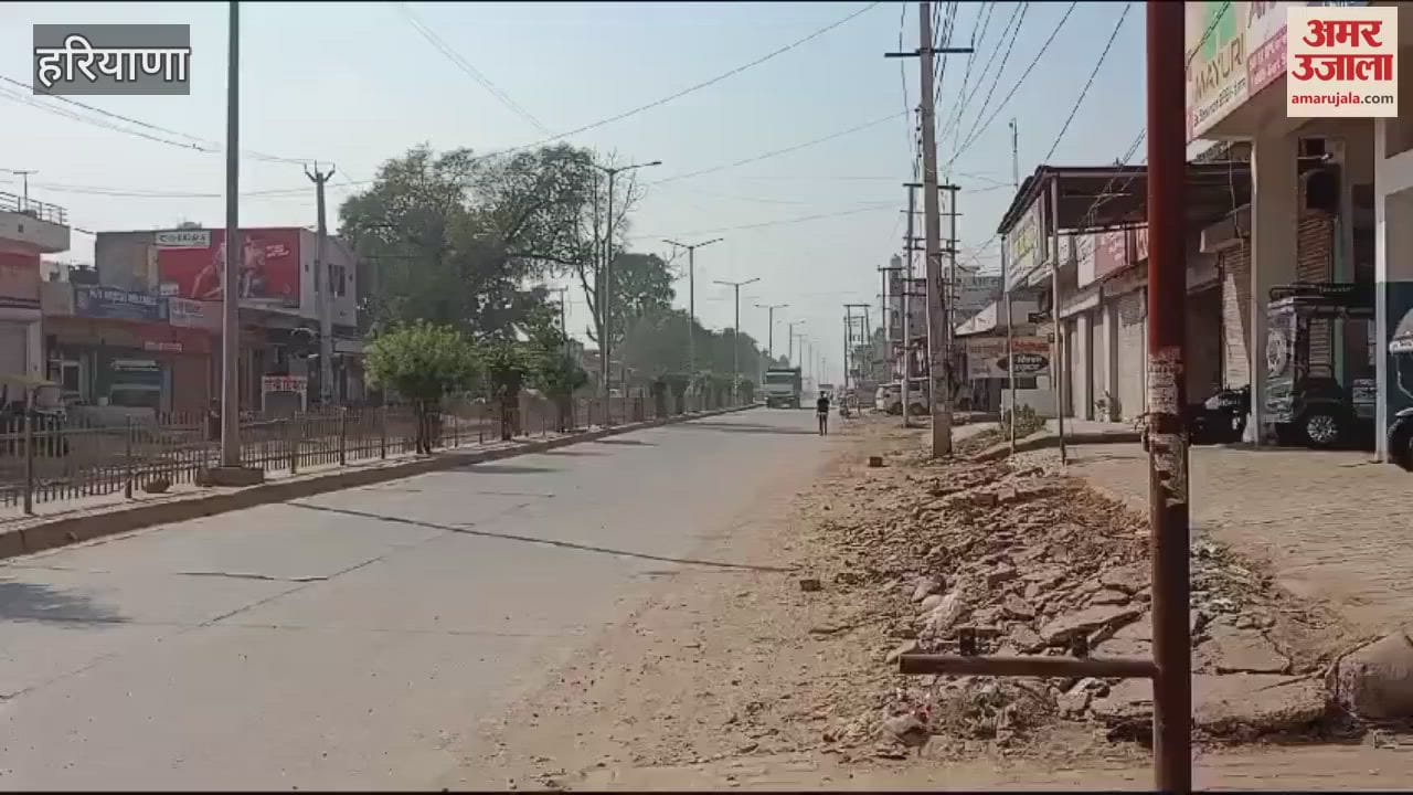 VIDEO : Charkhi Dadri: Pipeline laid on Loharu Road for water drainage, heavy vehicle drivers are facing problems