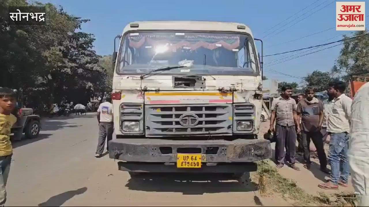 VIDEO : dead body found trailer cabin in sonbhadra Family members allege murder sit police station argue with police