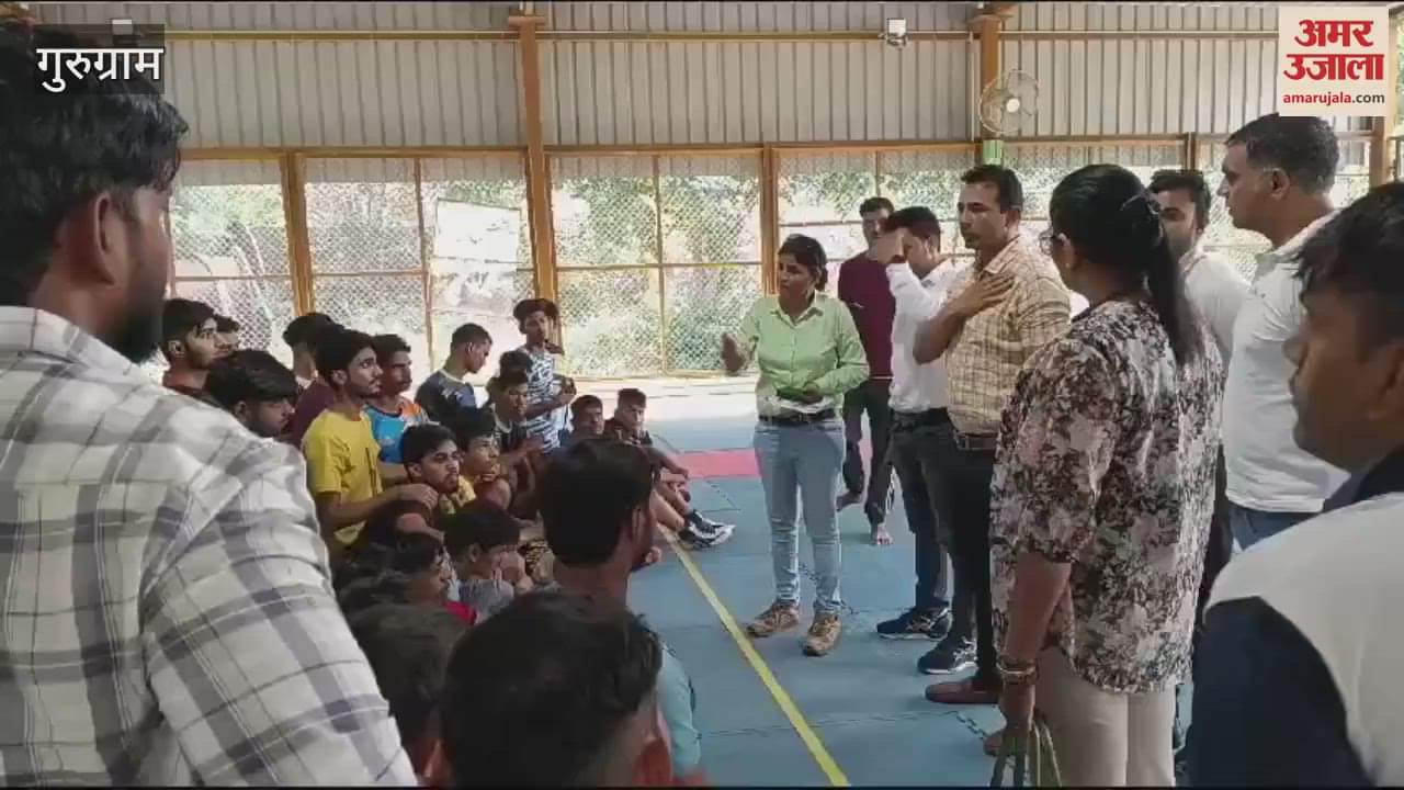 VIDEO : no arrangement in Gurugram University players gave trials in Tau Devi Lal Stadium