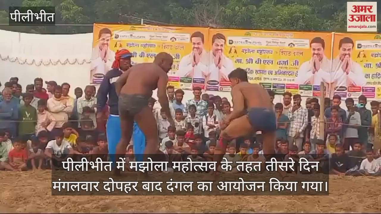 VIDEO : मझोला महोत्सव के दंगल में पहलवानों की कुश्ती देख दंग रह गए दर्शक