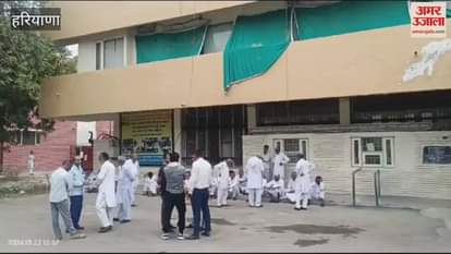 VIDEO : In Sirsa, the relatives of the deceased staged a protest at the SP office