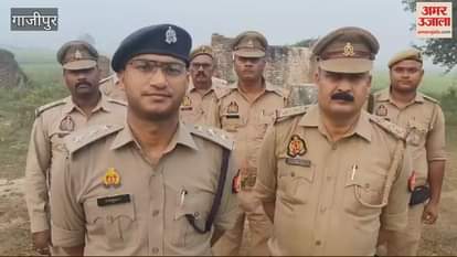 VIDEO : Ghazipur News pistol of SI snatched fired at police got shot leg in encounter arrested