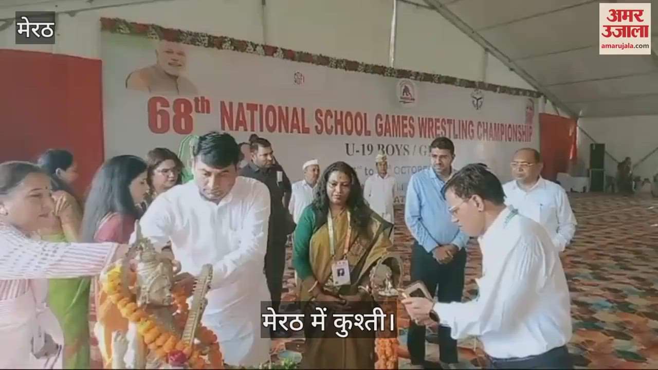 VIDEO : Wrestling in CCSU, Meerut, wrestler from Maharashtra won the match by scoring 10 points