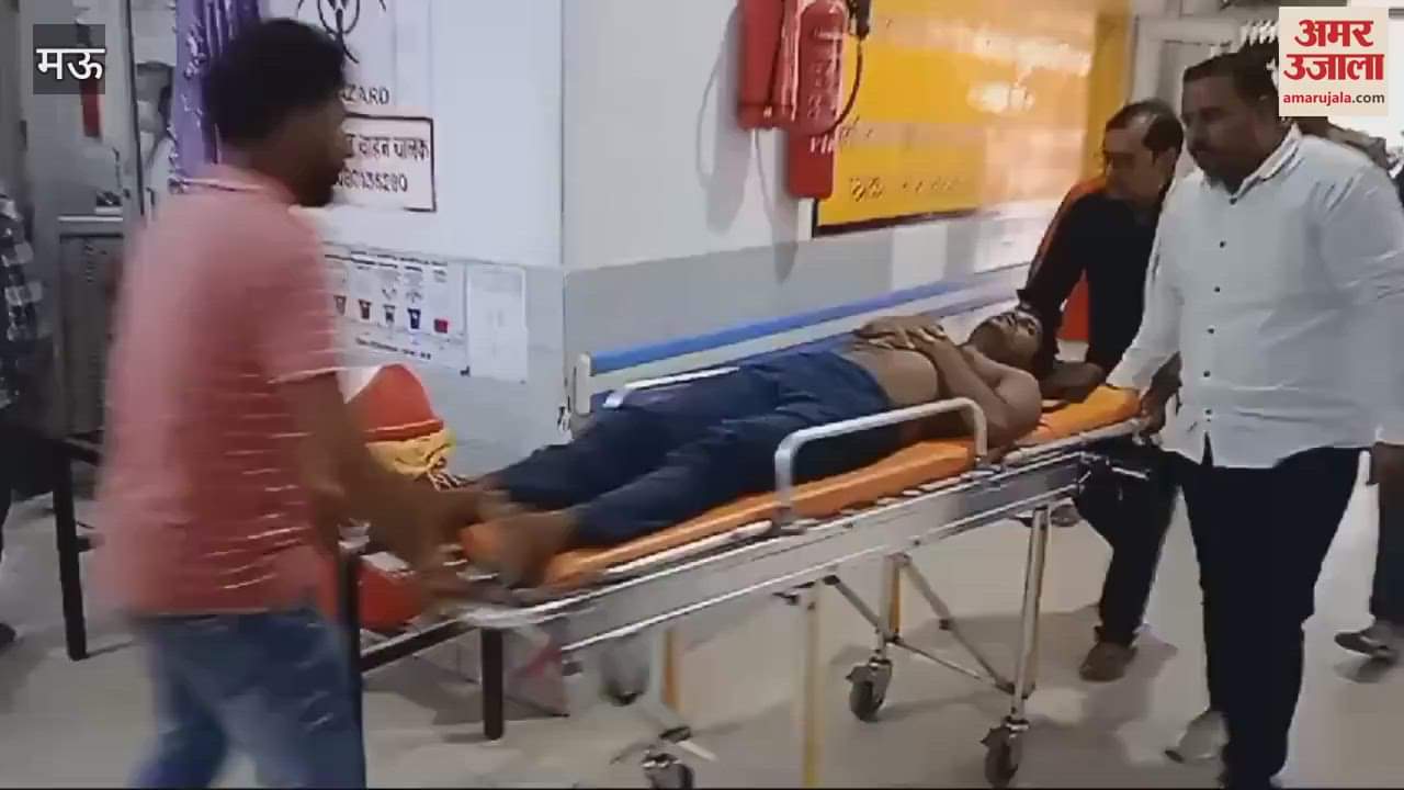 VIDEO : matter resolved shot young man in mau Panchayat held police station regarding land matter