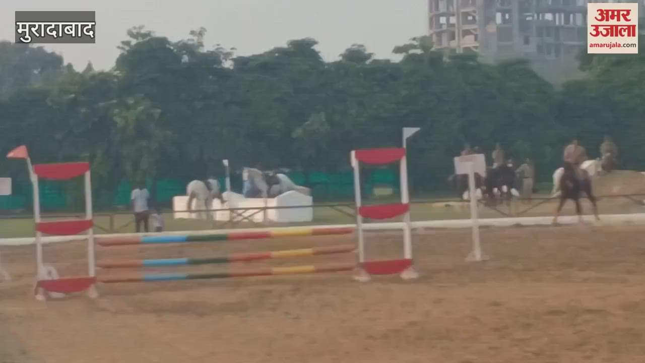 VIDEO : Horses and riders from Moradabad won the horse riding competition and dressage