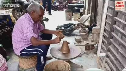 VIDEO : Artisans busy making earthen lamps for Diwali in Faridabad