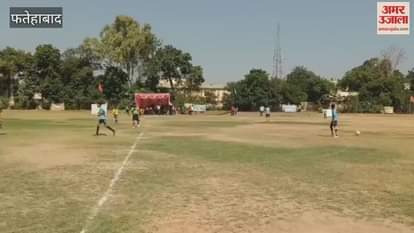 VIDEO : Three-day football tournament started in Fatehabad, 16 teams arrived on the first day