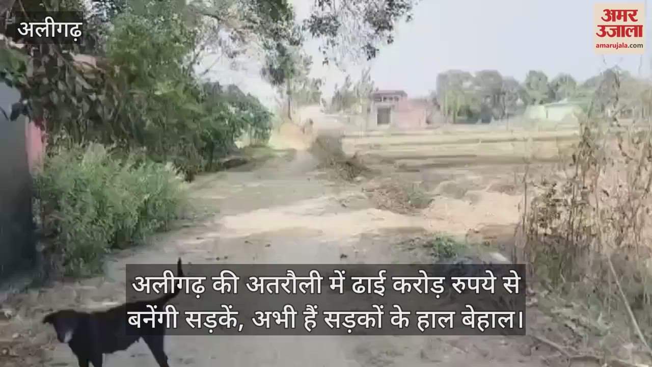 VIDEO : अलीगढ़ की अतरौली में ढाई करोड़ रुपये से बनेंगी सड़कें, अभी हैं सड़कों के हाल बेहाल