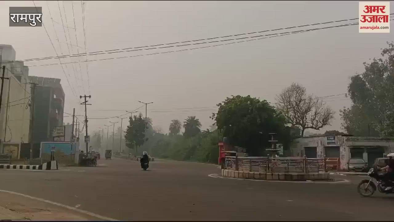 VIDEO : Rampur was covered in fog, causing problems for drivers, speed on the highway was low