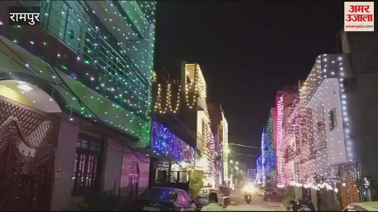 VIDEO : maa Lakshmi was welcomed with worship, Rampur was lit up with colorful lights