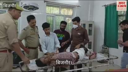 VIDEO : Police arrested the accused of raping a girl in Bijnor in an encounter, he was shot in the leg