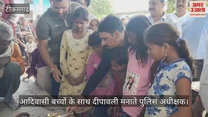 Superintendent of Police reached the tribal settlement in tikamgarh