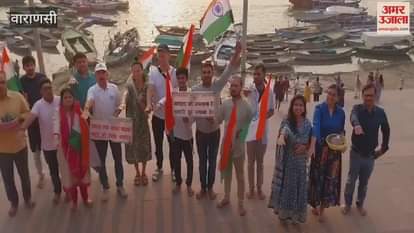 VIDEO : National Ganga festival begins from Kashi Foreign tourists witnesses various events banks of Ganga and country