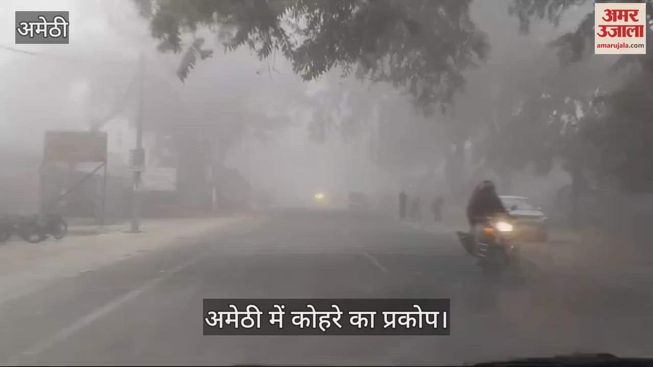 VIDEO : Amethi: मौसम ने ली अचानक करवट, छाया घनाकोहरा, गाड़ियों की रफ्तार हुई धीमी, लोग घरों में दुबके