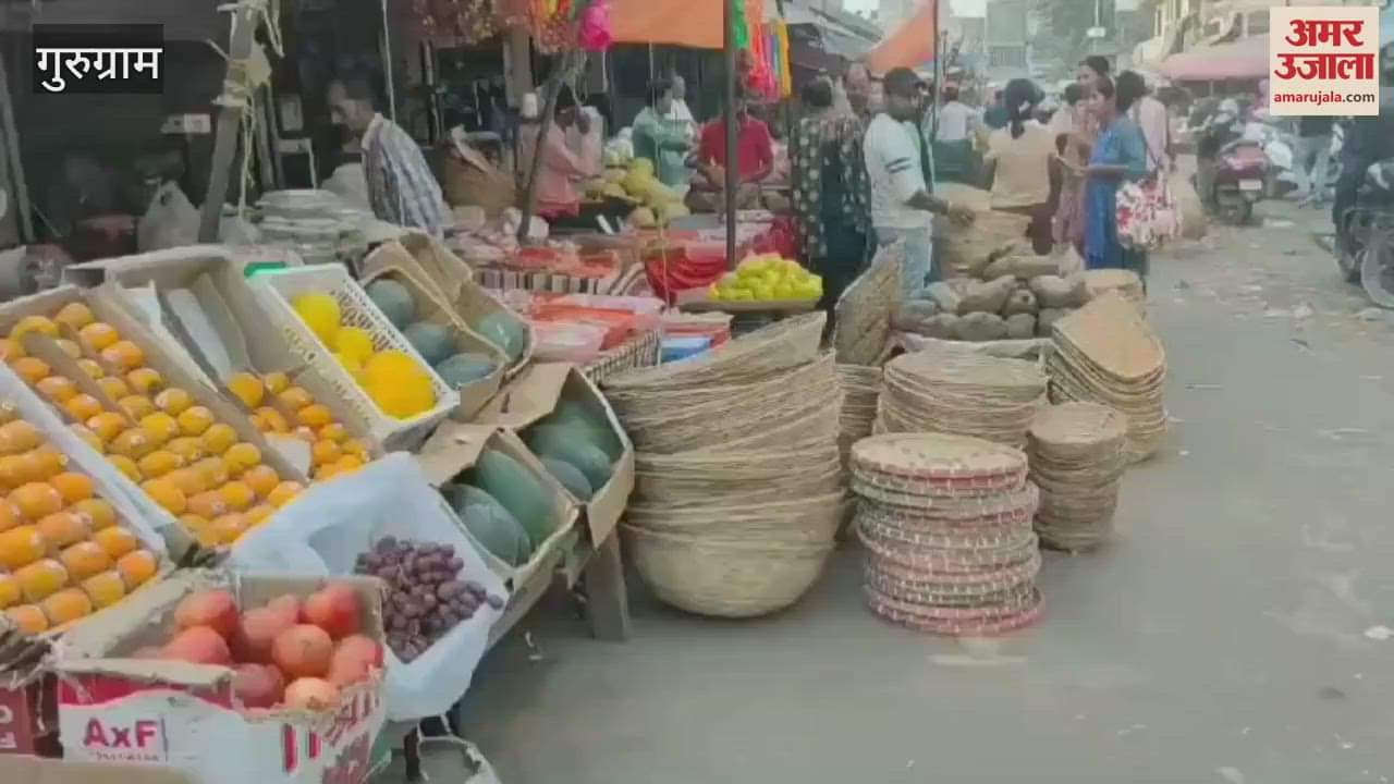 VIDEO : Gurugram Sadar Bazar painted in the colors of Purvanchal