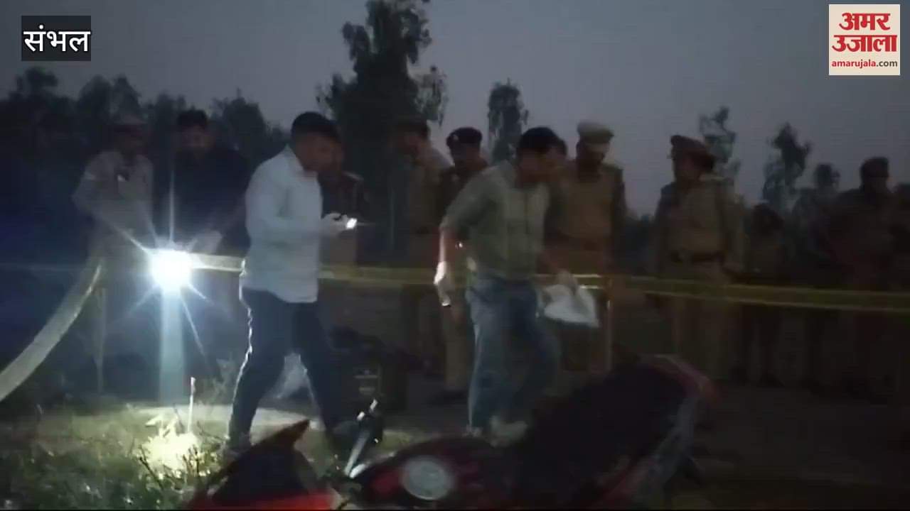 VIDEO : Criminal arrested in police encounter in Chandausi, shot in the leg