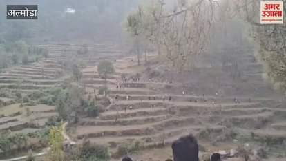 VIDEO : पाटिया में आधा घंटे से अधिक चला पाषाण युद्ध, छह रणबांकुरे चोटिल; चार दलों के बीच हुई पत्थरों की बौछार