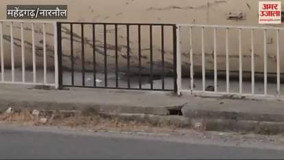 VIDEO : A tanker filled with gas overturned on the road due to loss of balance near Nangal Nunia in Narnaul