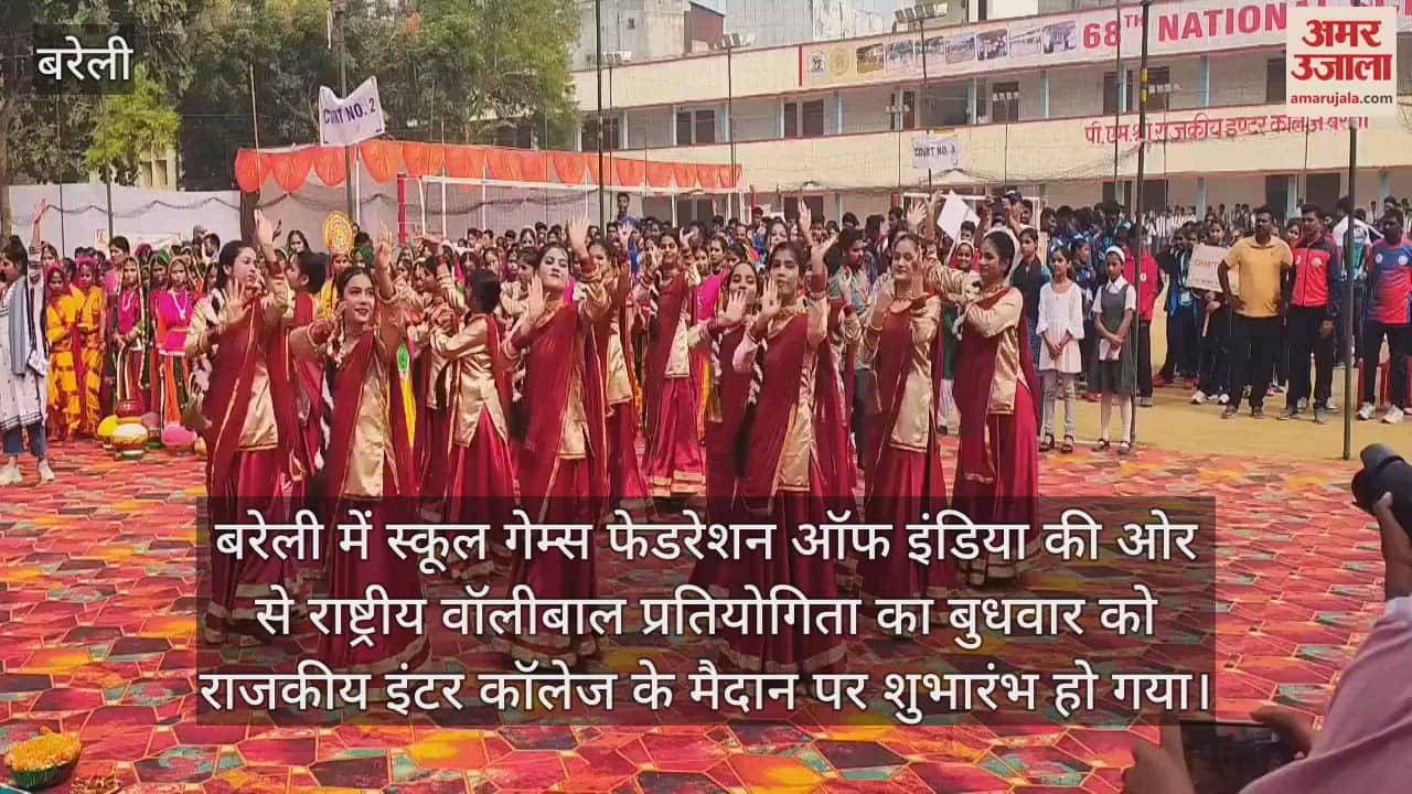 VIDEO : बरेली में राष्ट्रीय वॉलीबॉल प्रतियोगिता का रंगारंग आगाज
