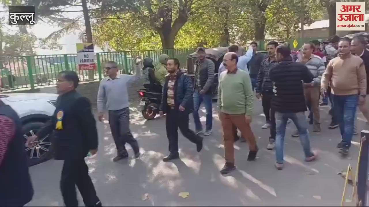 VIDEO : Electricity board employees and engineers took to the streets in Kullu