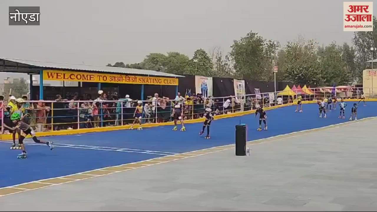 VIDEO : Skating players galloped at the Aao Jio track in Noida