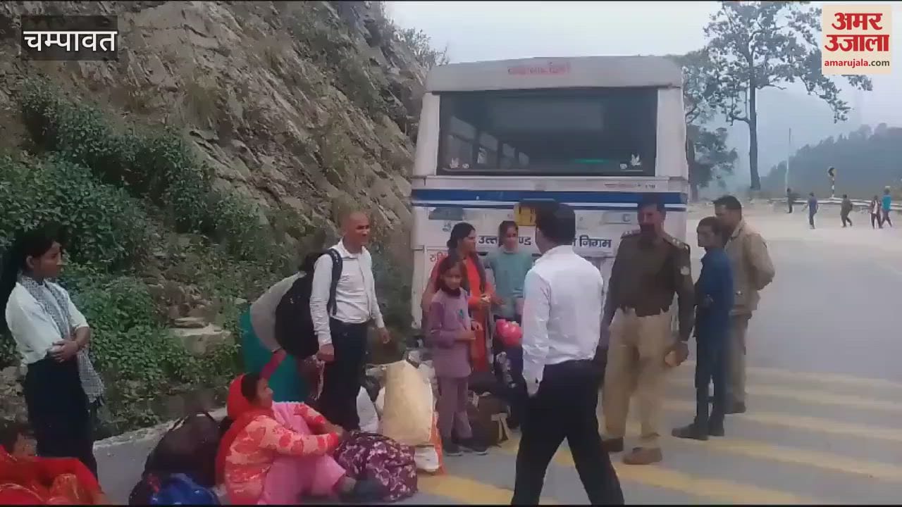 VIDEO : रोडवेज बस के ब्रेक फेल, बाल-बाल बचे 28 यात्री