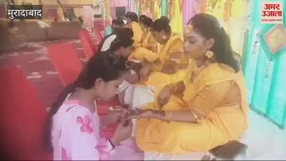 VIDEO : Daughters participated in Mehndi ceremony, their faces lit up after seeing the designs