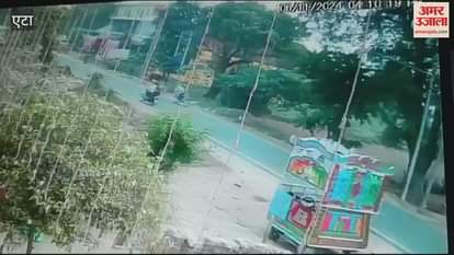 VIDEO : मौत का सीसीटीवी फुटेज...सड़क पार कर रही महिला की पलक झपकते ही गई जान, ऐसे हुआ हादसा