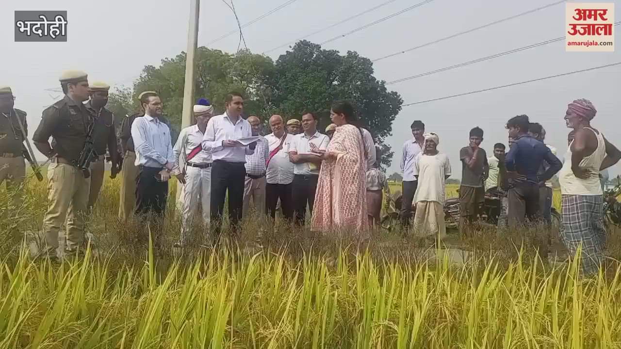 VIDEO : DM-CDO tested paddy yield for crop cutting in Bhadohi