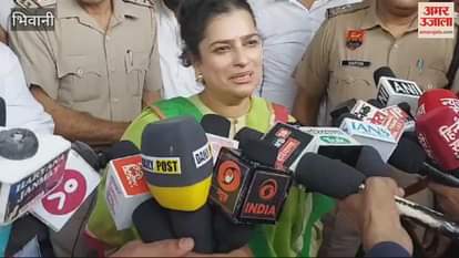 VIDEO : Irrigation Minister Shruti Chaudhary in Bhiwani