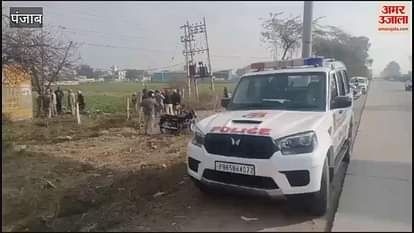 VIDEO : body of unknown person found in fields on National Highway in Barnala