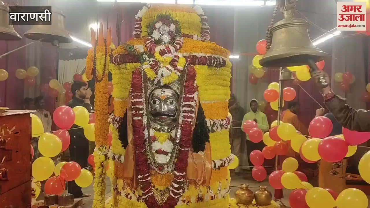 VIDEO : Ramlala tableau decorated in court Lat Bhairav Maha Aarti on Pran Pratishtha Mahotsav