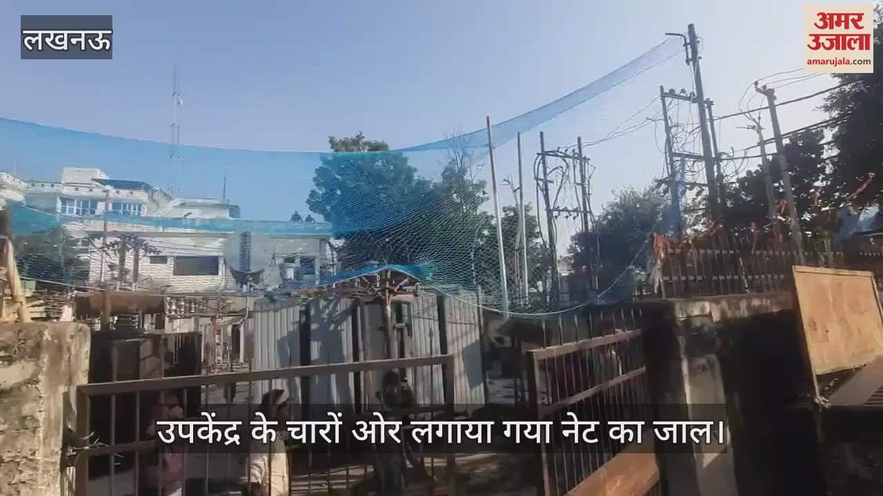 VIDEO : Lucknow: उपकेंद्र के चारों ओर लगाया गया नेट, पतंग गिरने से चली जाती है लाइट