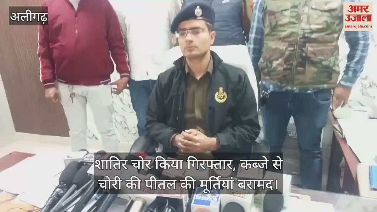 VIDEO : शातिर चोर किया गिरफ्तार, कब्जे से चोरी की पीतल की मूर्तियां बरामद