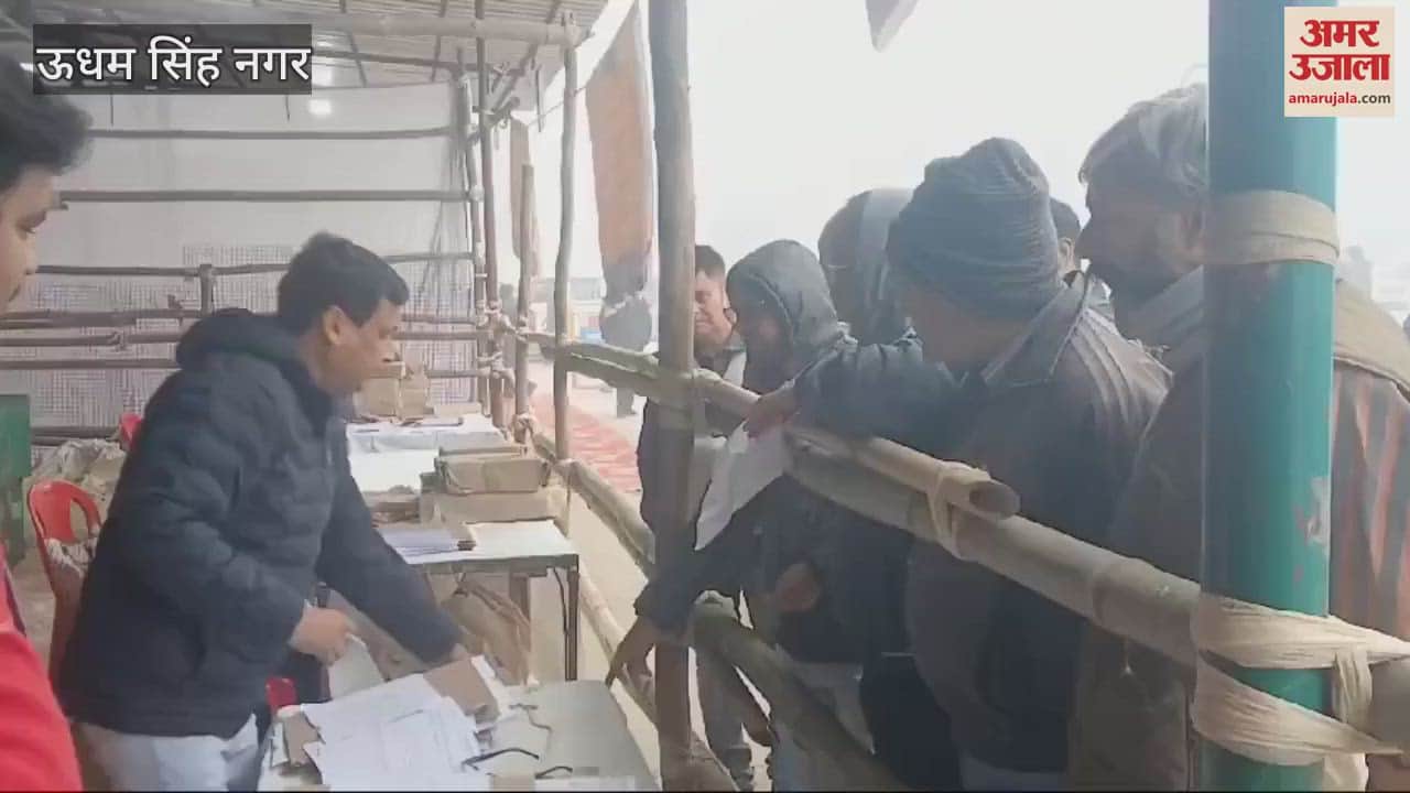 VIDEO : निकाय चुनाव...मतदान सामग्री लेने पहुंचे पोलिंग पार्टी में शामिल कर्मचारी