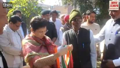 VIDEO : In Hisar, MP Kumari Selja targeted the government, said- the risk of cancer is increasing due to lack of clean water