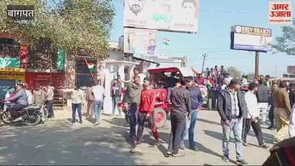 VIDEO : Villagers took out Tricolor Yatra in Baghpat