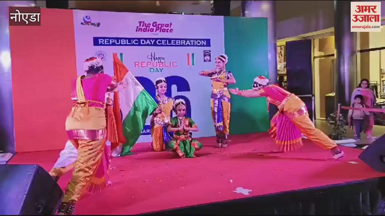VIDEO : Noida is drenched in the colors of patriotism, the tricolor will be hoisted today