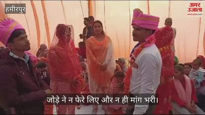 VIDEO : हमीरपुर में मुख्यमंत्री सामूहिक विवाह समारोह बना मजाक, साड़ी व चुनरी में चली कैंची…ट्रॉली बैग भी फटा मिला