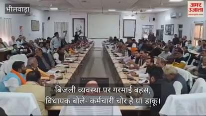 Bhilwara News Heated debate on electricity system MLA said are employees thieves or dacoits