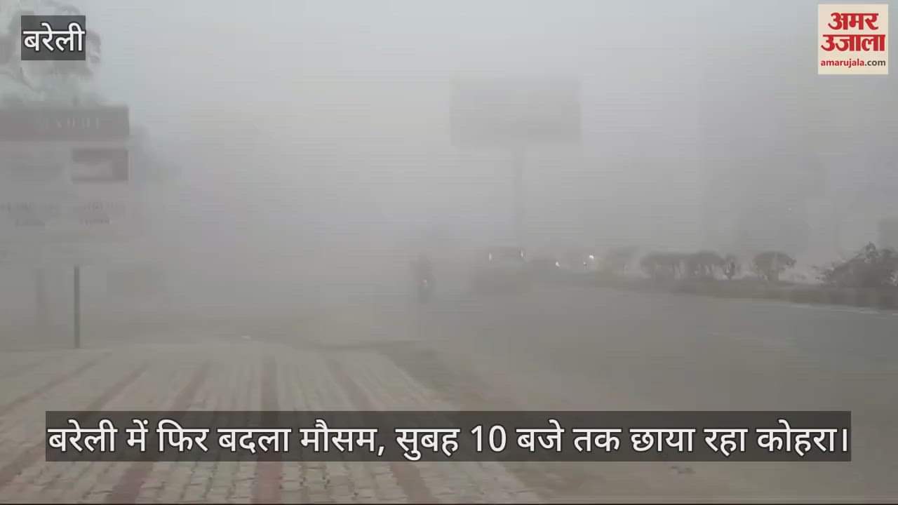 VIDEO : fog prevailed in Bareilly