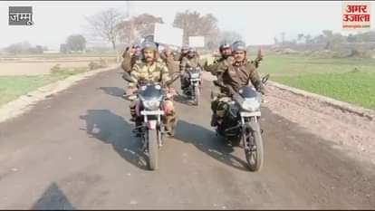 VIDEO : BSF de-addiction campaign: Made people aware through motorcycle rally from Gajansu to Chadgali