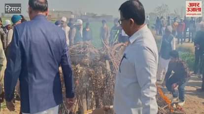 VIDEO : हिसार में 104 वर्षीय स्वतंत्रता सेनानी सरदार बाज सिंह का अंतिम संस्कार