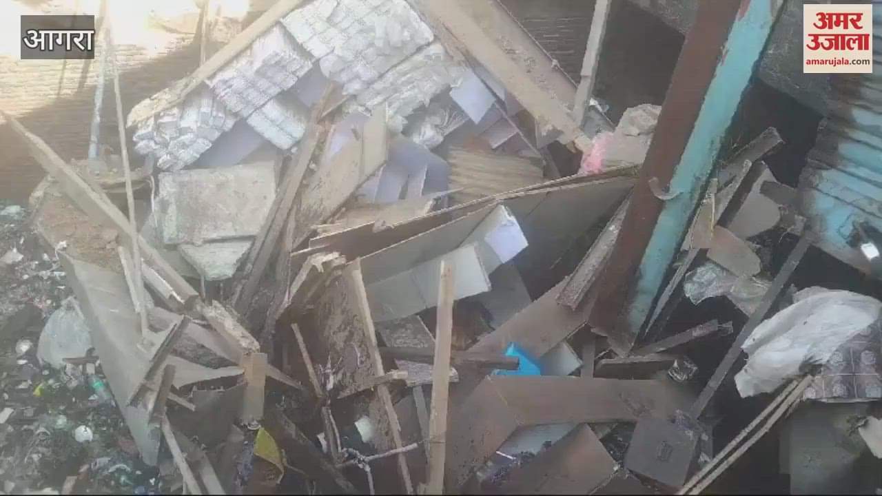 VIDEO : Four shops built over the drain in Mantola collapsed