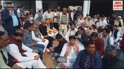 VIDEO : BJP State President reached the tribute meeting of Inspector Sunil Kumar martyred in Shamli encounter