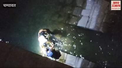 VIDEO : शारदा नदी में डूब रहे नेपाली व्यक्ति को पुलिस ने बचाया